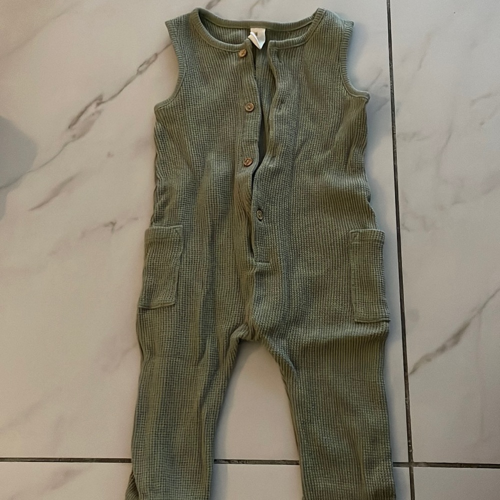 H&m Baby green romper